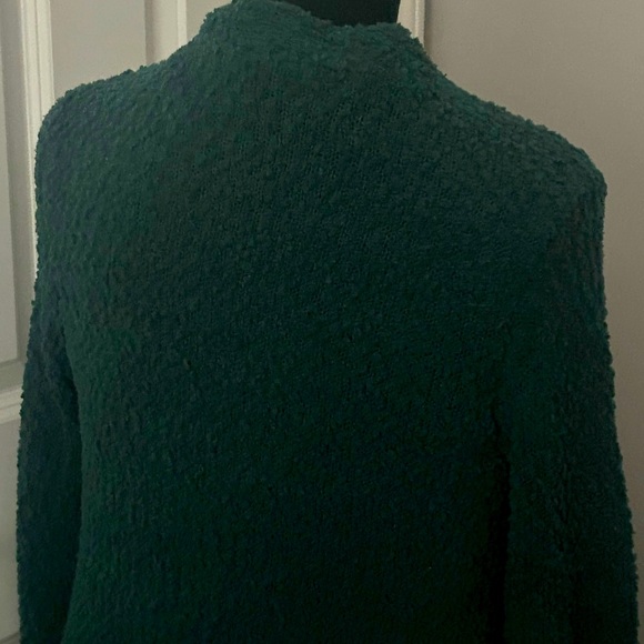 Green knit long open sweater - Picture 7 of 10